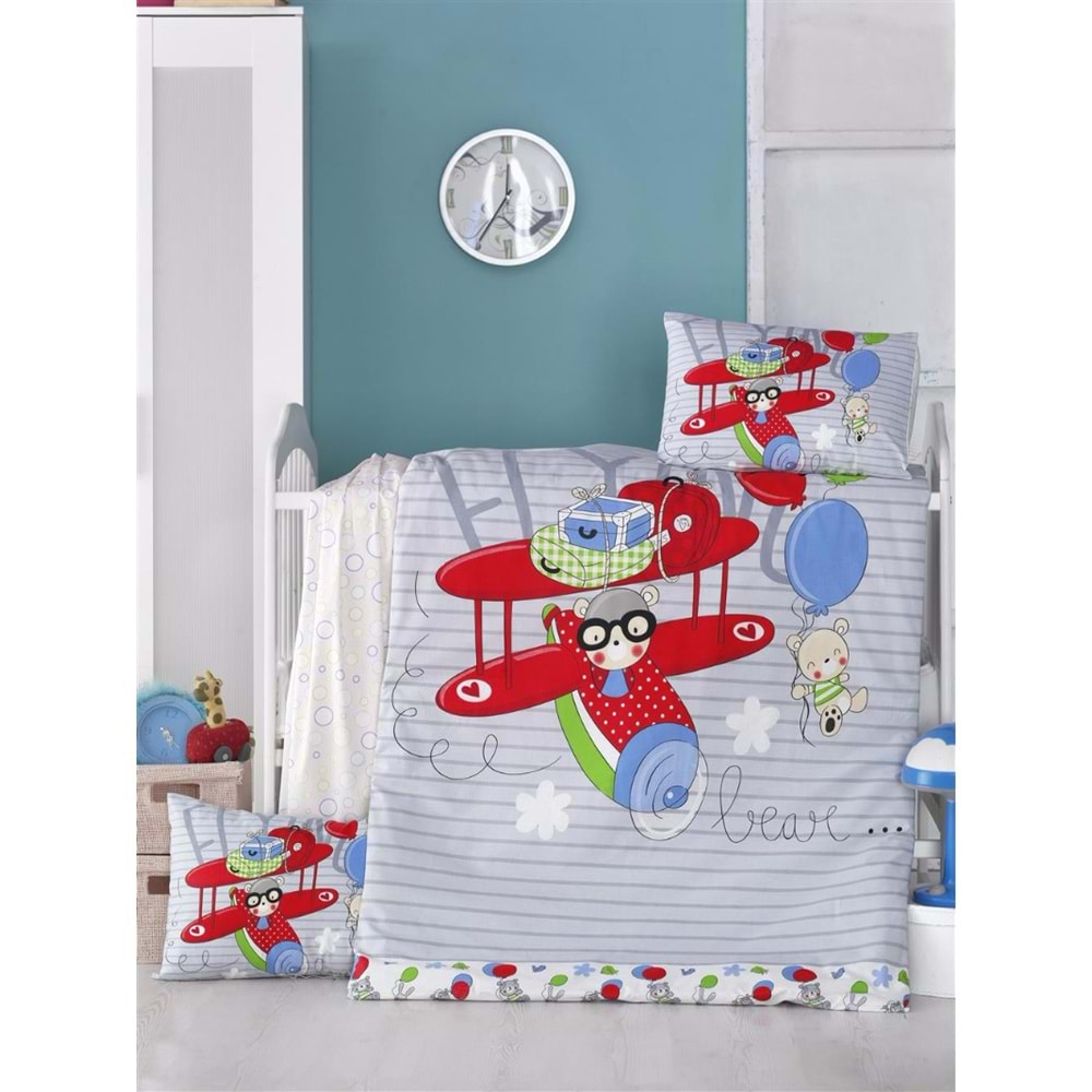 Komfort Home Bebek Uyku Seti %100 Pamuk (Yorgan ve +2 Yastıklı)